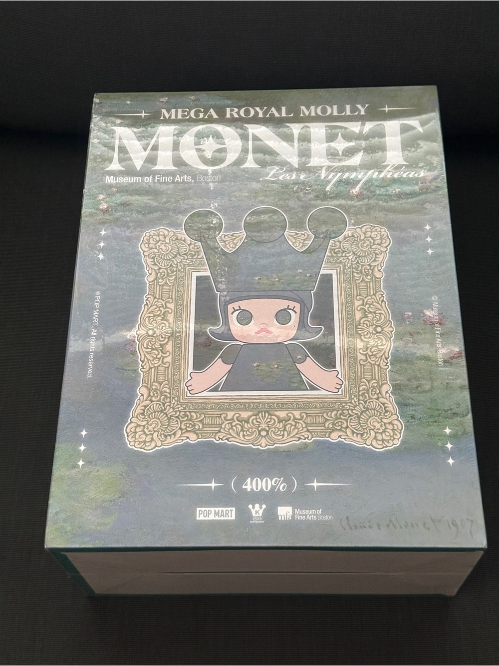 Mega Royal Molly Monet 400%  Decorative Collector Box - Blue by Pop Mart